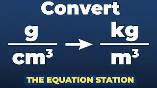 Convert grams per cubic centimeter to kilogram per cubic meter | Physics Practice Problem