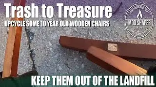 About to Up-Cycle the wood from these 10 year old chairs