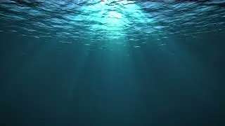 Deep Blue Underwater with Sun Shine 4K Background Loop