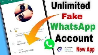 Create Unlimited Whatsapp Account Without Phone Number Free | Whatsapp US Id Kaise Banaye Buzzline