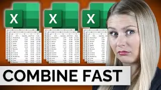 COMBINE Excel Files (Single Tab & Multiple Tabs)