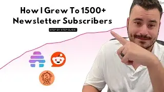 How I Grew To Over 1500+ Newsletter Subscribers (step by step)