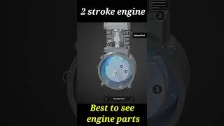 2 stroke engine, two stroke #animation #engine