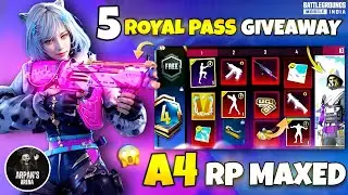[CLOSED] 5 Royal Pass Giveaway l 100 RP on 1st Day Royal Pass Giveaway | RP Maxed #bgmi #ArpanArena