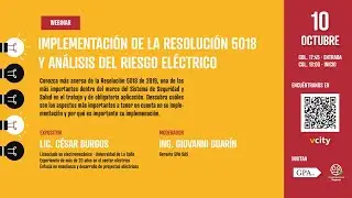 Webinar. Implementación de la resolución 5018 y análisis del riesgo eléctrico