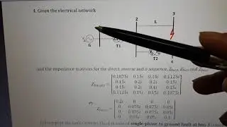 Fault Currents ( positive, negative, zero) or (d ,i, o) Single Phase to ground fault- example 1