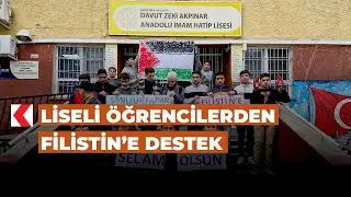 Liseli öğrencilerden Filistin’e destek