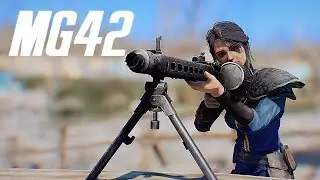 FALLOUT 4 - MG42 & MG34 SHOWCASE - NEW WEAPON MOD - PC - BY Wardaddy