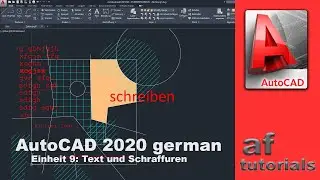 AutoCAD 2020 (deutsch) - Einheit 9 - Text und Schraffuren