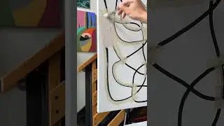 Blended abstract painting tutorial🎨