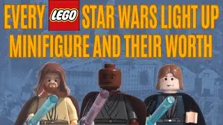 Every lego light up lightsaber minifigure ever made and their worth