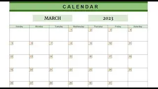 How to create your Calendar in Google Sheets
