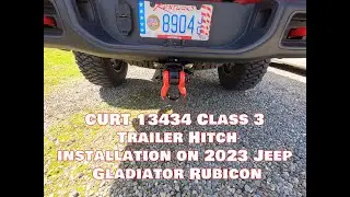 Curt 13434 Class 3 Trailer Hitch Gladiator Install Jeep Gladiator Rubicon