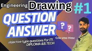engineering drawing Question & answer series #1 by #manishswami typ of lines and angle of projection