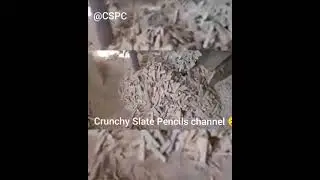 Crunchy slate pencils cutting factory |slate pencils factory