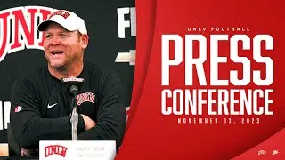 UNLV Football Press Conference - November 13, 2023