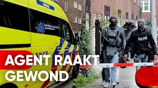 Politie-inval gaat fout, neergeschoten verdachte kilometer verderop gevonden