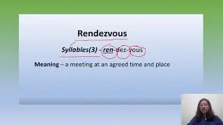 ENGLISH/FRENCH VOCABULARY -  RENDEZVOUS (meaning and pronunciation)
