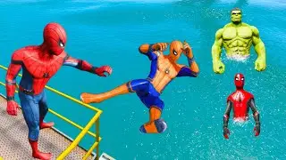Colourfull Spiderman Jumping Highest Building (Euphoria Ragdolls)-Ep 69
