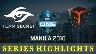 Dota 2 | Secret vs EHOME: Series Highlights | ESL One Manila 2016