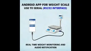 Android App to interface with a weigh scale that communicates via USB to Serial (RS232 Interface)