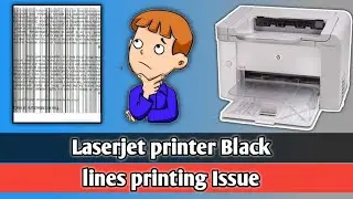 Any Hp Laserjet printer toner Lining issues Solved| laser printer printing black page |