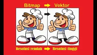 Cara mengubah bitmap menjadi vektor pada coreldraw