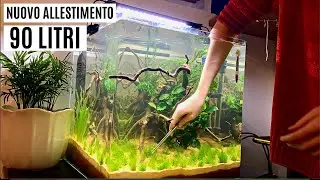 NUOVO ALLESTIMENTO DA ZERO ACQUARIO 90 LITRI 💦
