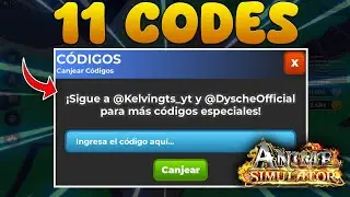 11 CODIGOS DE ANIME FIGHTING SIMULATOR CODES ROBLOX