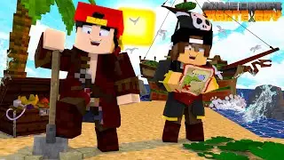 Minecraft Pirate Bay #1 - FINDING TREASURE WITH CAPTAIN JACK!!