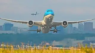 [4K] 🍁🍂 Autumn CLOSE-UP Plane Spotting ✈️ - Amsterdam Airport Schiphol (AMS/EHAM) 🇳🇱