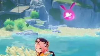 Mini Seelie Rose Pink Animations & Sounds Genshin Impact