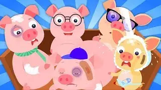 пять маленький поросенок | детская песня | рифмовые песни | Rhymes in Russia | Five Little Piggies