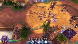 John and Friends Plays Heroes of the Storm - [Sky Temple] - Song of Fire and Ice - Jaina gameplay