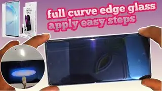 vivo V29 UV curve glass apply easy step | how to apply uv curve glass on vivo v29 and vivo V27