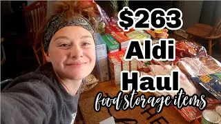 OCTOBER ONCE -A -MONTH ALDI GROCERY SHOPPING HAUL | ALDI HAUL ON A BUDGET