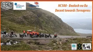 ROC: NC500 Scotland Charity Motorbike Tour:  Bealach na Ba (Applecross Pass) Descent to Tornapress