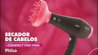 Secador de Cabelos Compact Pro Pink PSC09R Philco