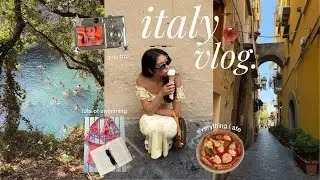 my first time in italy 🍋 a week in amalfi coast & sorrento, girls trip, beaches & lots of food