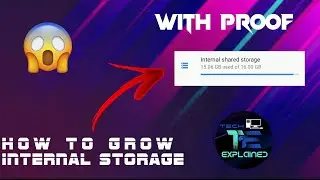 How To Grow Your Internal Storage 100% Real With Proof /Tech explained