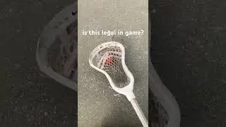 is this lacrosse stick legal in a game? #lacrosse
