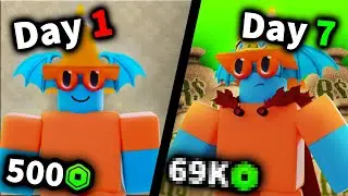 How much ROBUX can you make in 7 DAYS?