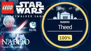 LEGO The Skywalker Saga - Naboo (Theed) All Open World Collectibles 100%