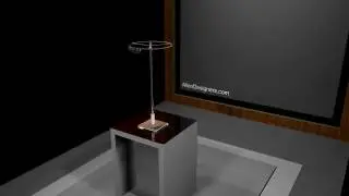 Countertop Revolving Scarf Stand with Clips