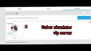 Roblox ⚔️Saber Simulator Free Vip Server!