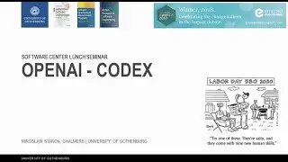 Lunch seminar: OpenAI and CodeX