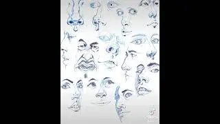 #digitalart #digitaldrawing #procreate #facial #eyes #nose #mouth