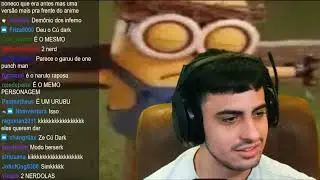 Orochi reagindo a nova foto de perfil do diggo kkkkk