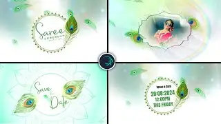Trending Half Sare ceremony & Wedding & Birthday invitation Alight Motion in Alight Motion Instagram