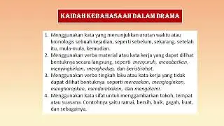 Pembelajaran Tentang Drama